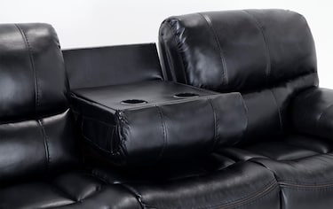 Avenger black power reclining sofa sale