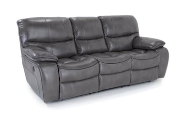 Avenger Gray 89 Power Reclining Sofa with USB Ports Bob s Discount Furniture Mattress Store