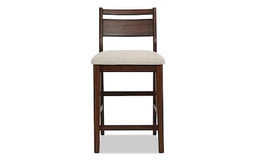 Mango Brown Panel Back Counter Height Stool Bob s Discount Furniture Mattress Store