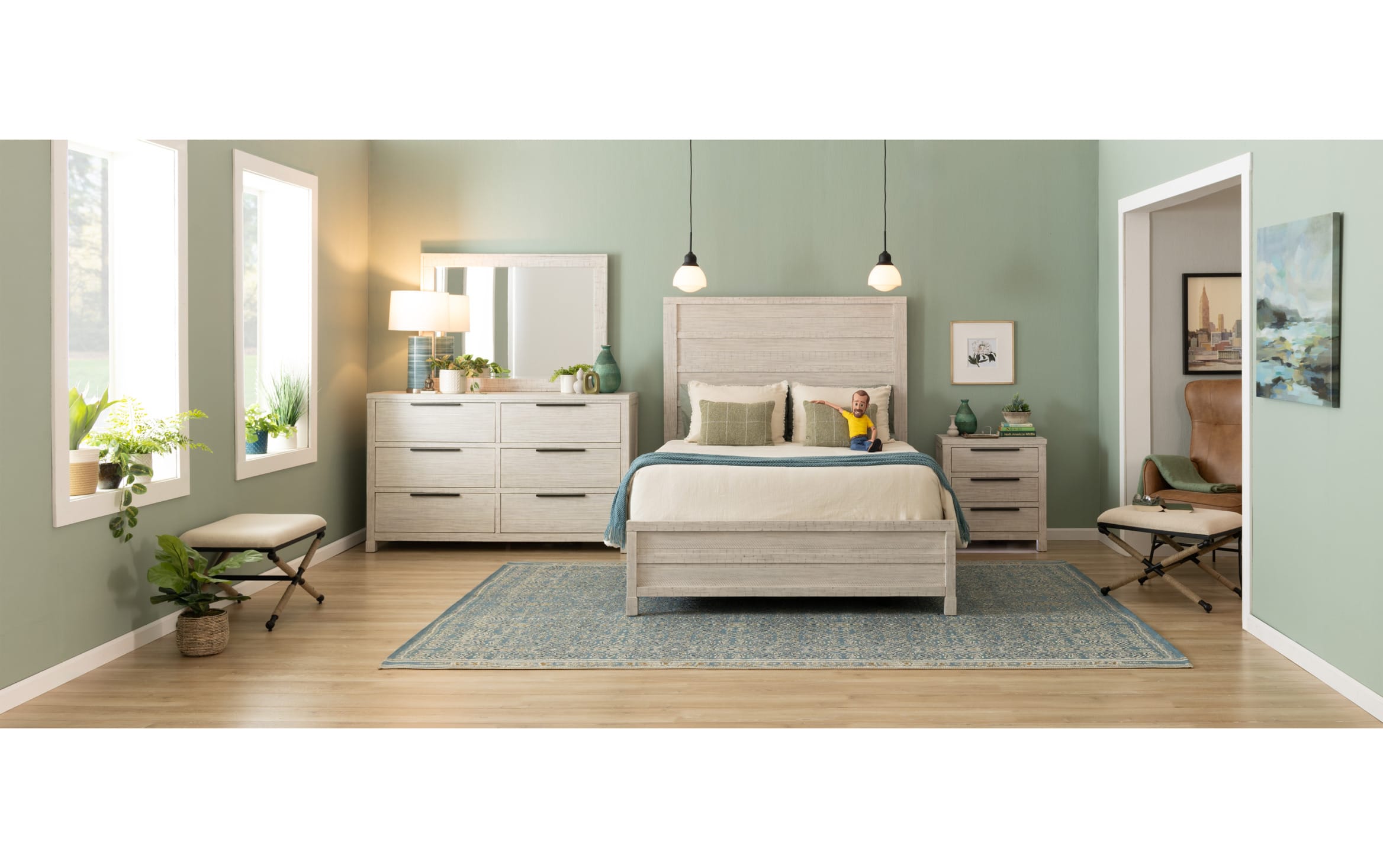 Canyon Queen White Wall Bed | Bob's Discount Furniture & Mattress Store