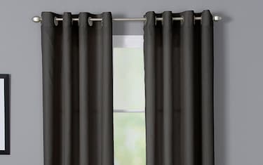 Devan 50'' x 84'' Black Curtain Panel | Bob's Discount Furniture ...