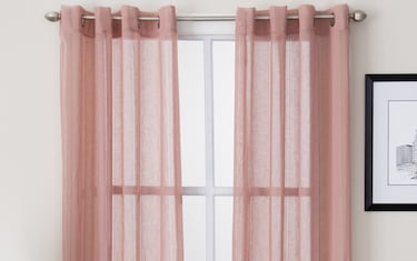 Melissa 52'' x 63'' Blush Curtain Panel | Bob's Discount Furniture ...