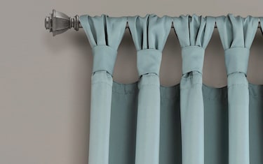 Set of 2 Era 52'' x 95'' Blue Curtain Panels | Bob's Discount Furniture ...