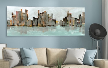 Windy City Tempered Art Glass Panel | Bob's Discount Furniture ...