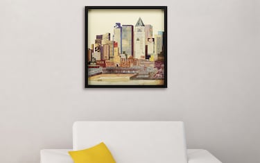 NYC Skyline 1 Handmade Framed Art Collage | Bob's Discount Furniture ...