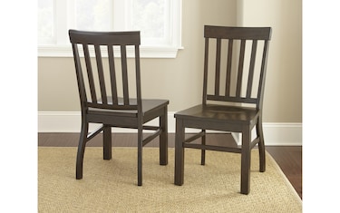Set of 2 Caily Dark Brown Dining Chairs | Bob's Discount Furniture ...