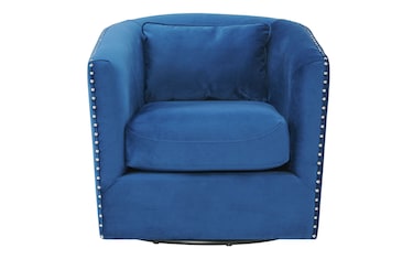 Sierra Blue Swivel Chair Bob s Discount Furniture Mattress Store