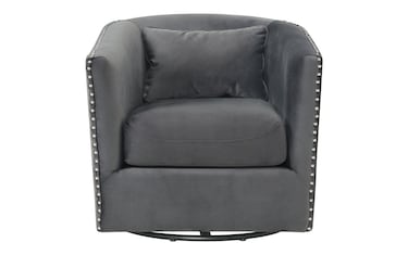 Sierra Gray Swivel Chair | Bob's Discount Furniture & Mattress Store