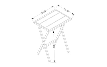 Winny White Folding Tray Table (Set of 4) | Bob's Discount Furniture ...