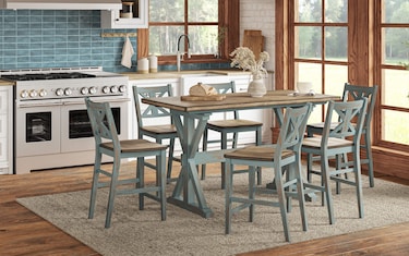 Bobs furniture 7 piece dining online set