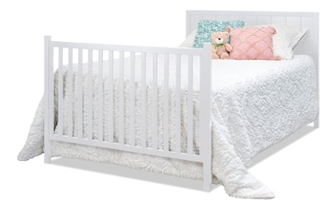 Ollie White 4 in 1 Convertible Crib