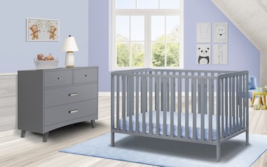 Avery Gray 3 in 1 Convertible Crib