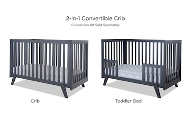 Serenity Navy 2 in 1 Convertible Crib