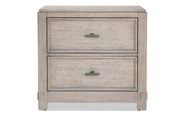 Joss Gray 2 Drawer Nightstand | Bob's Discount Furniture