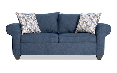 Kylie Navy 82'' Sofa | Bob's Discount Furniture & Mattress Store