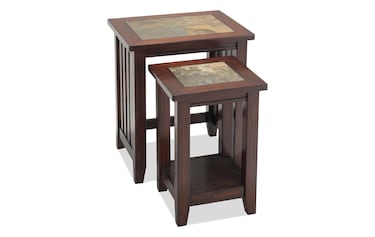 Everyday Low Price Clearance Furniture Outlet Bobs Adirondack Nesting Tables Product Image