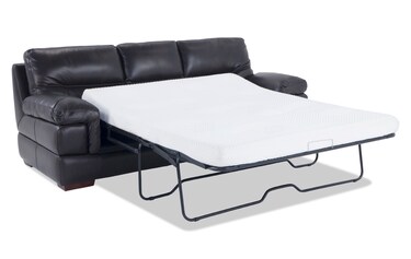 Sleeper Sofas Bobs Carter Leather Bob O Pedic Gel Queen Sleeper Sofa