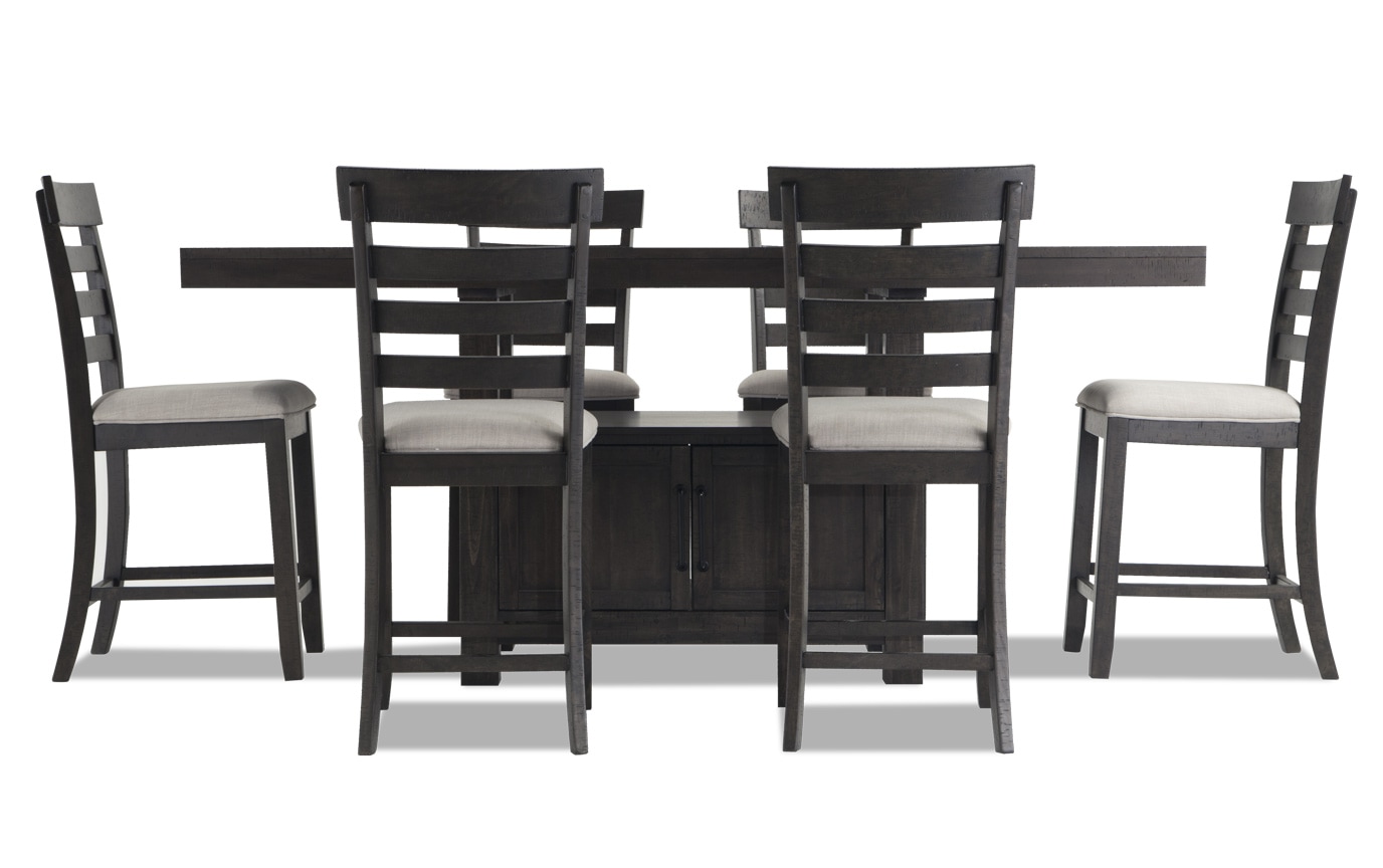 Sonoma 7 Piece Espresso Counter Set | Bob's Discount Furniture ...
