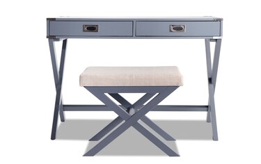 Desks Bobs Mason Gray Desk And Stool Product Image