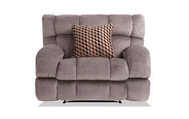 Everyday Low Price Clearance Furniture Outlet Bobs Frank Gray Lay Flat Recliner Product Image