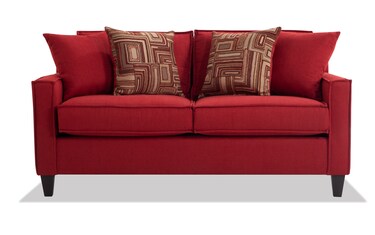 Jessie 80 Red Sofa Bobs Com