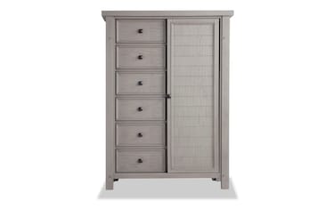 Laurel White Gentleman's Chest | Bob's Discount Furniture