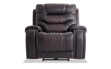 Walker Brown Power Recliner | Bob's Discount Furniture & Mattress Store