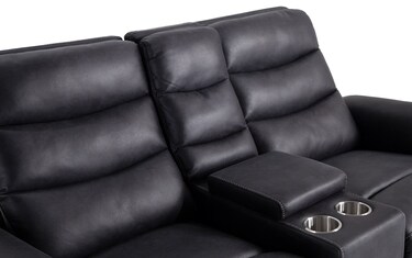 Forte gray 7 piece deals power reclining sectional