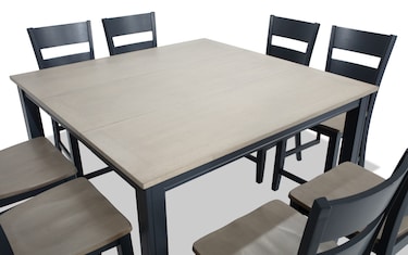 Blake cherry and black deals dining set