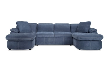 Bobs furniture deals blue sectional