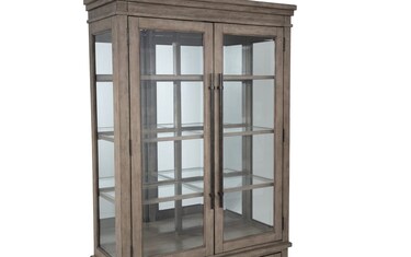 Artisan 2 Piece Gray China Cabinet Bob s Discount Furniture Mattress Store