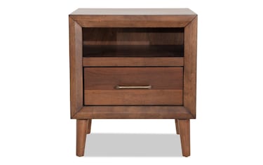 Bettie Brown Nightstand with Drawer
