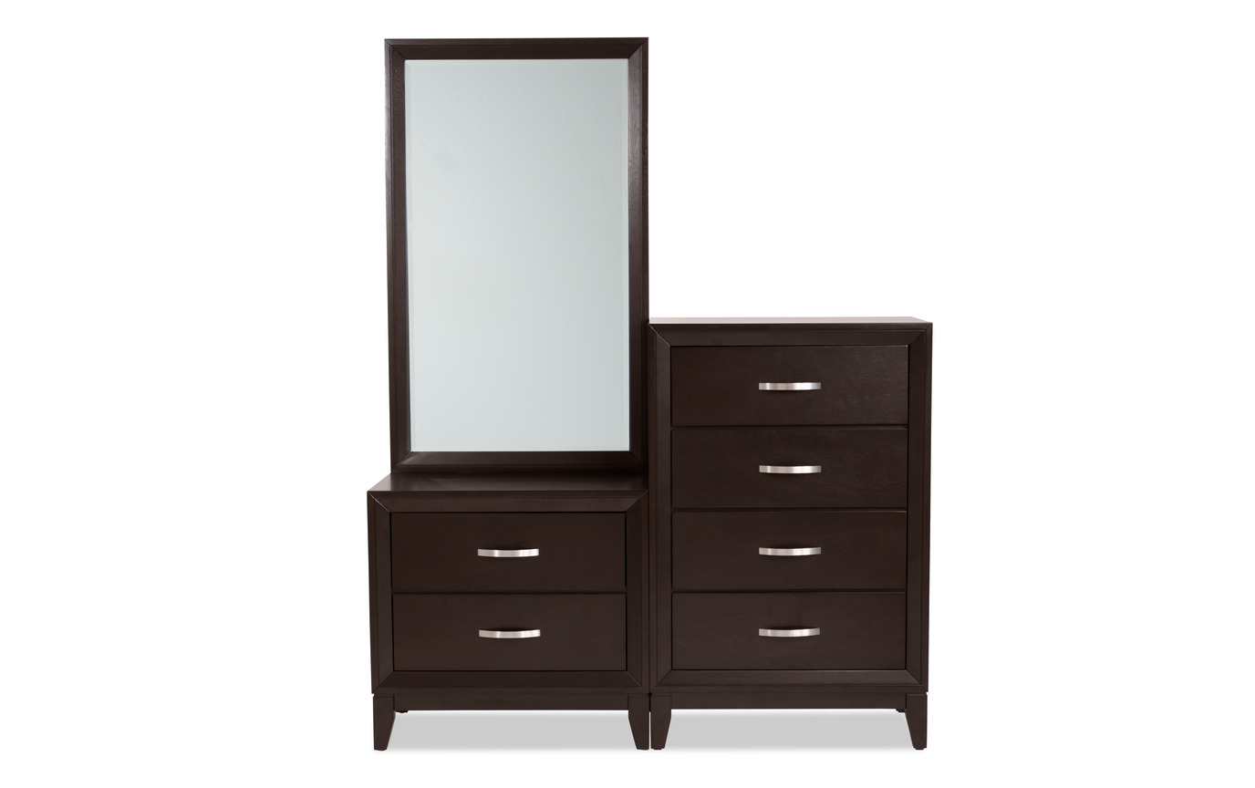 Tremont 5 Piece King Espresso Bedroom Set with Chesser | king