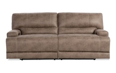 Journey Brown 85 Power Reclining Sofa with Power Headrest