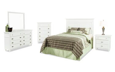 Bobs furniture silver bedroom set sales