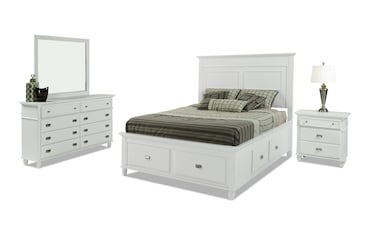 Bobs white bedroom deals furniture