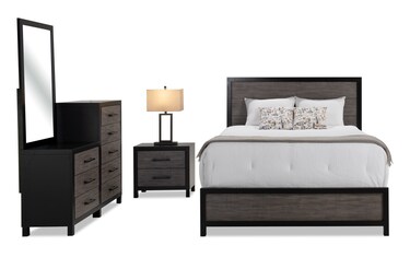Bobs furniture king bed set discount