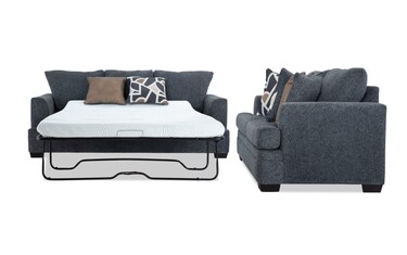Hannah Gray 92 Queen Sleeper Sofa 67 Loveseat Bob s Discount Furniture Mattress Store