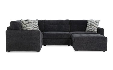 Bobs furniture blue sectional discount