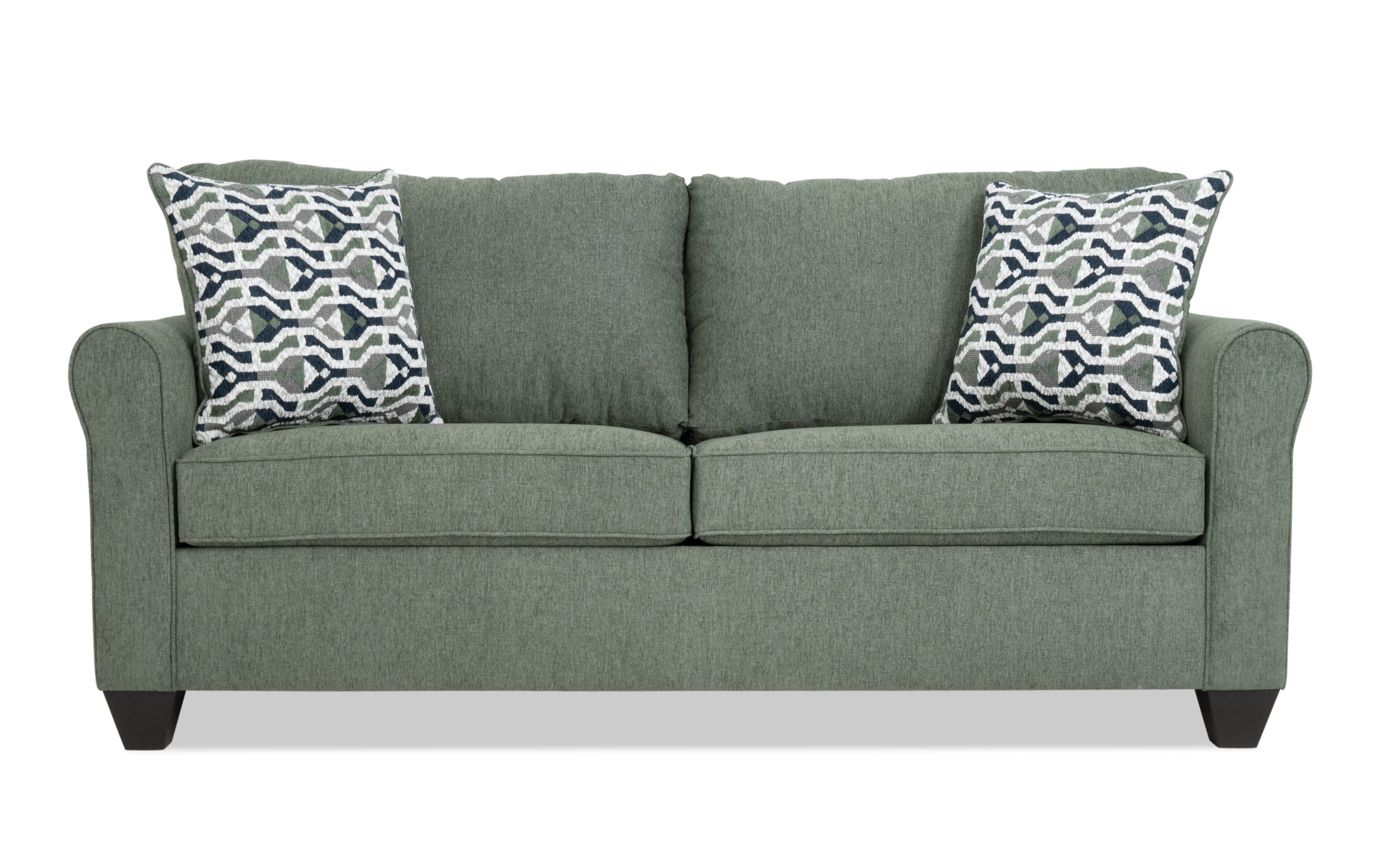 Slumber Green 80'' Sleeper Sofa with Queen Gel Mattress