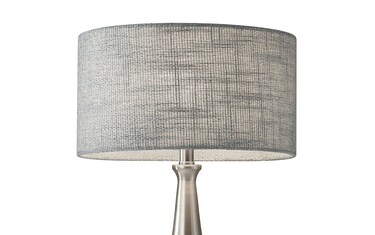Lisette Brushed Steel Table Lamp