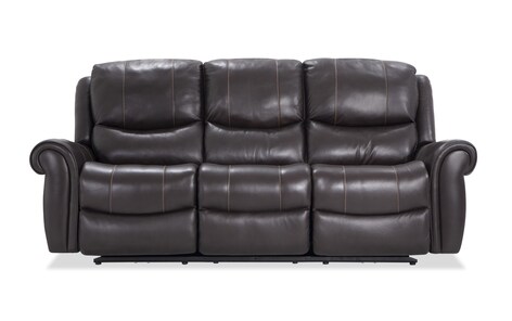 Westley Leather Power Reclining Sofa Recliner Bob S Furniture Westley Leather Power Reclining Sofa, Bennett Black Leather Reclining Sofa With Led Lights