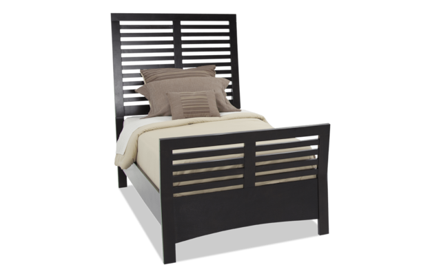 Twin Espresso Bedroom Set With Dresser, Domain Cal King Platform Bed Espresso