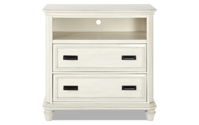 Mystic Bay White Tv Chest Bobs Com