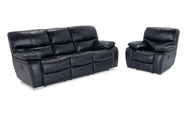 Avenger Black Power Reclining Sofa Recliner Bobs Com Power Reclining Sofa Recliner