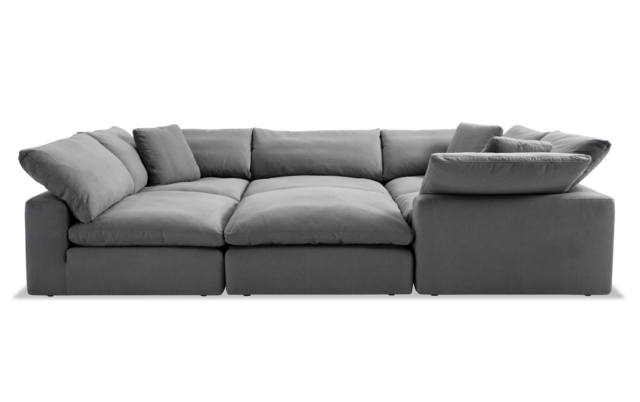 Dream Gray Modular 6 Piece Sectional Bobs Com
