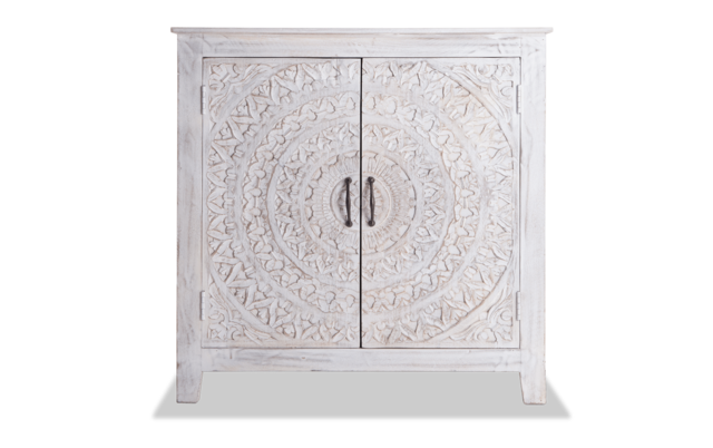 Boho Chic Two Door Cabinet Bobs Com