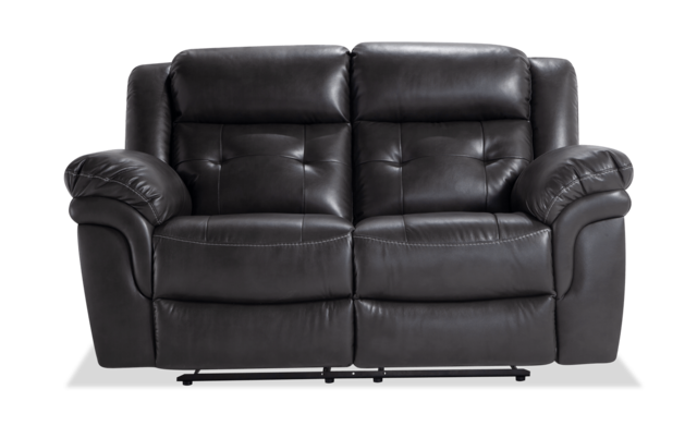 Manual Reclining Loveseat, Teal Leather Reclining Loveseat