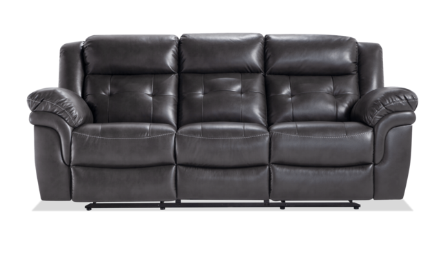 Navigator Gray Power Reclining Sofa Bobs Com