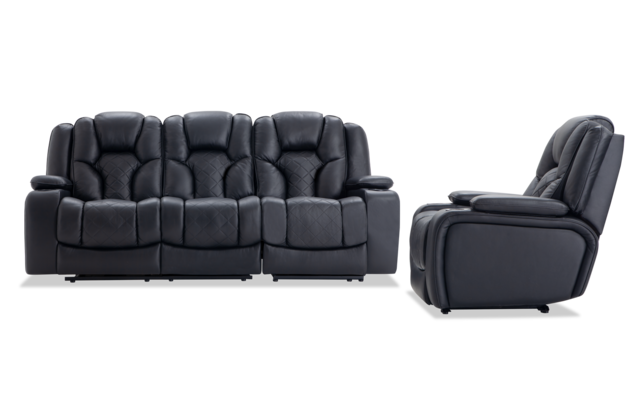 Panther Leather Power Reclining Sofa Power Recliner